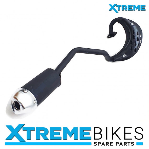 PRO-RIDER/ CRX DIRT BIKE COMPLETE EXHAUST PIPE WITH CHROME MUFFLER 49-50cc