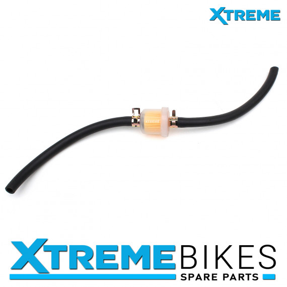 MINI DIRT BIKE/ QUAD NEW FUEL FILTER & PETROL HOSE PIPE WITH CLIPS 49-50cc