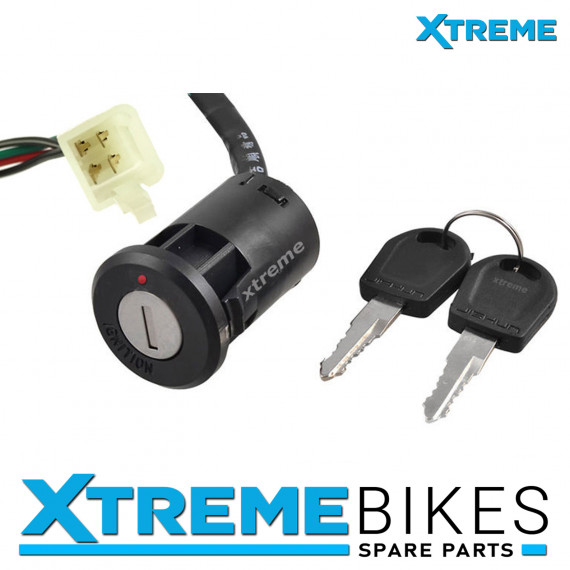 4 WIRE IGNITION BARREL SWITCH AND KEY 