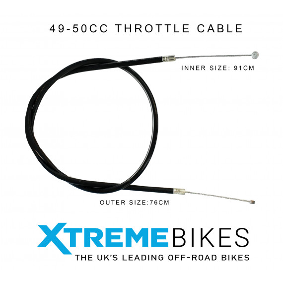 MINI MOTO / DIRT BIKE / QUAD 76CM X 91CM THROTTLE CABLE PRO RIDER / CRX 50
