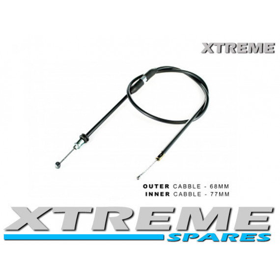 MINI MOTO / DIRT BIKE / QUAD 68 x 77  ADJUSTABLE THROTTLE CABLE 49 - 50cc 
