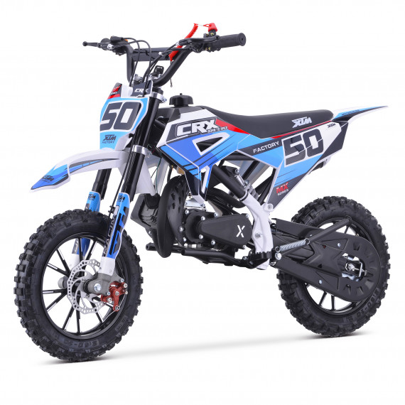 XTM CRX 50CC DIRT BIKE WHITE BLUE