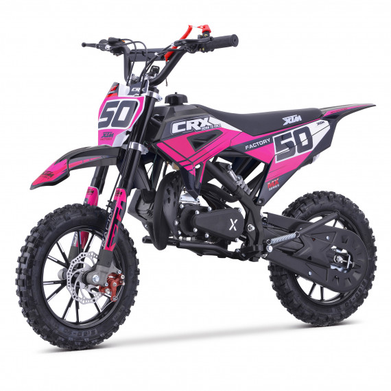 XTM CRX 50CC DIRT BIKE BLACK PINK