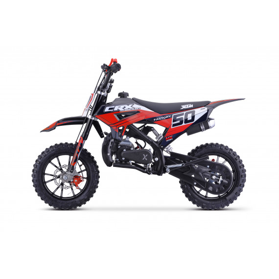 XTM CRX 50CC DIRT BIKE BLACK RED 10/10