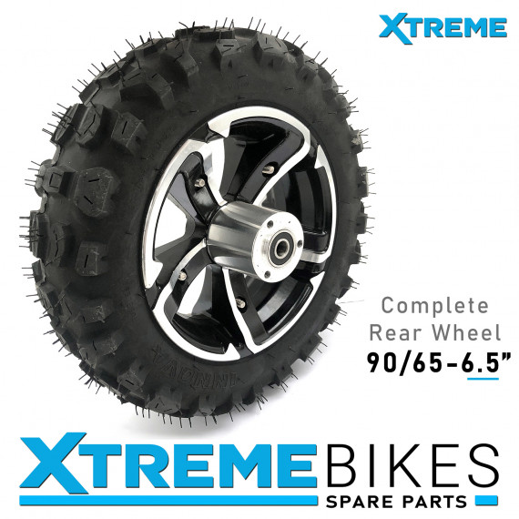 SCOOTER COMPLETE REAR WHEEL 90-65-6.5