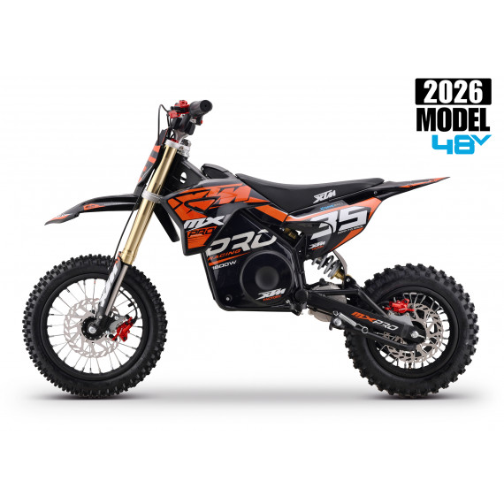 2026 XTM MXPRO 48V 1600W LITHIUM ELECTRIC DIRT BIKE 12/10