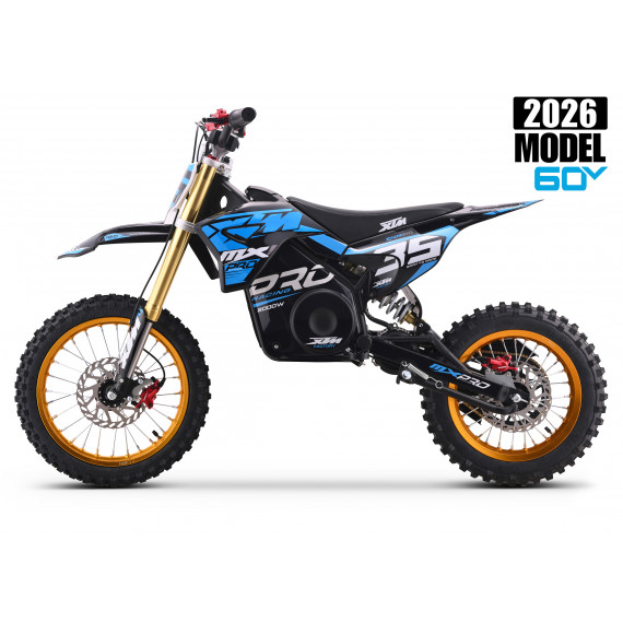 2026 XTM MXPRO 60V 2000W LITHIUM ELECTRIC DIRT BIKE BIG 14/12