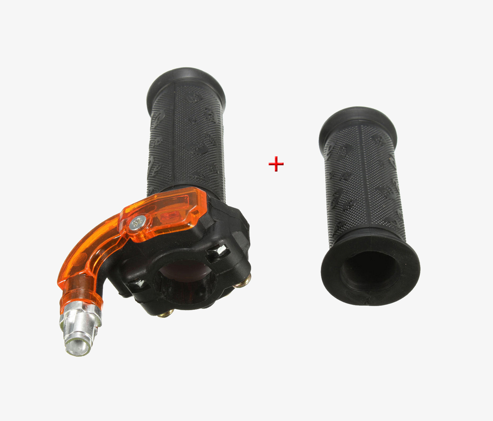 MINI MOTO/ DIRT BIKE/ QUAD TWIST THROTTLE RESTRICTOR AND GRIP SET 49-50cc 
