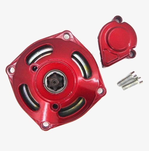  MINI QUAD/ DIRT BIKE/ MINI MOTO RED CLUTCH HOUSING 6 TOOTH 8mm CLUTCH BELL 49cc 