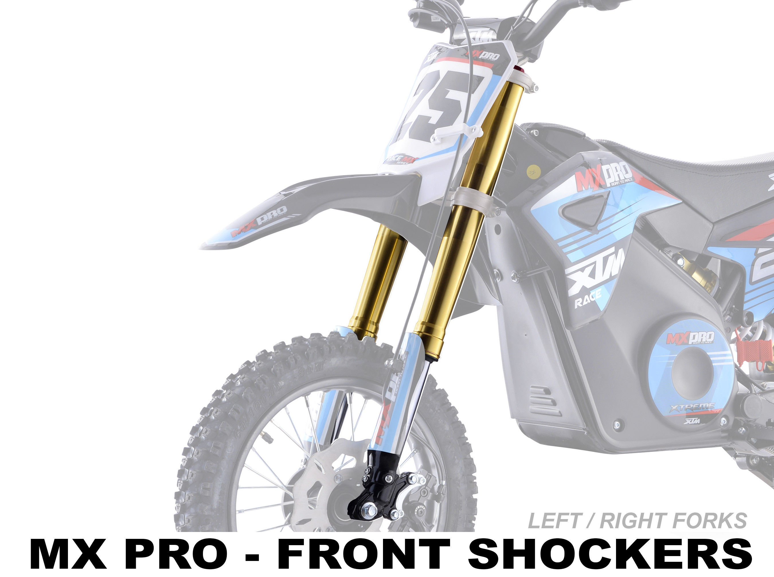 XTREME ELECTRIC XTM MX-PRO 36V REPLACEMENT FRONT FORK SHOCKER SET