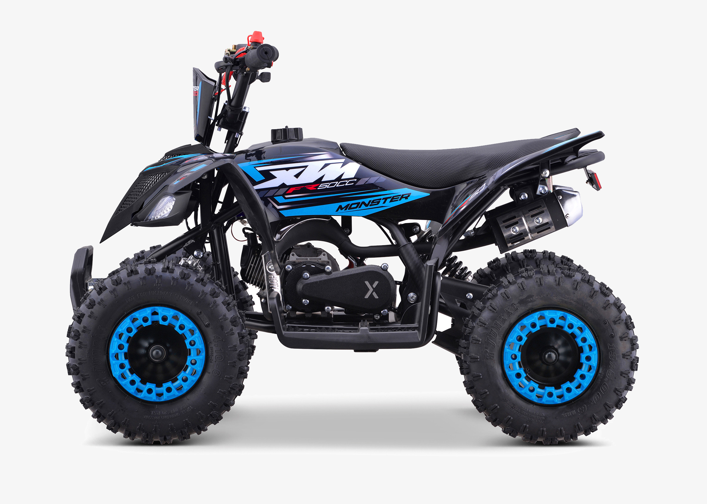 XTM MONSTER 50cc PETROL QUAD BIKE BLUE