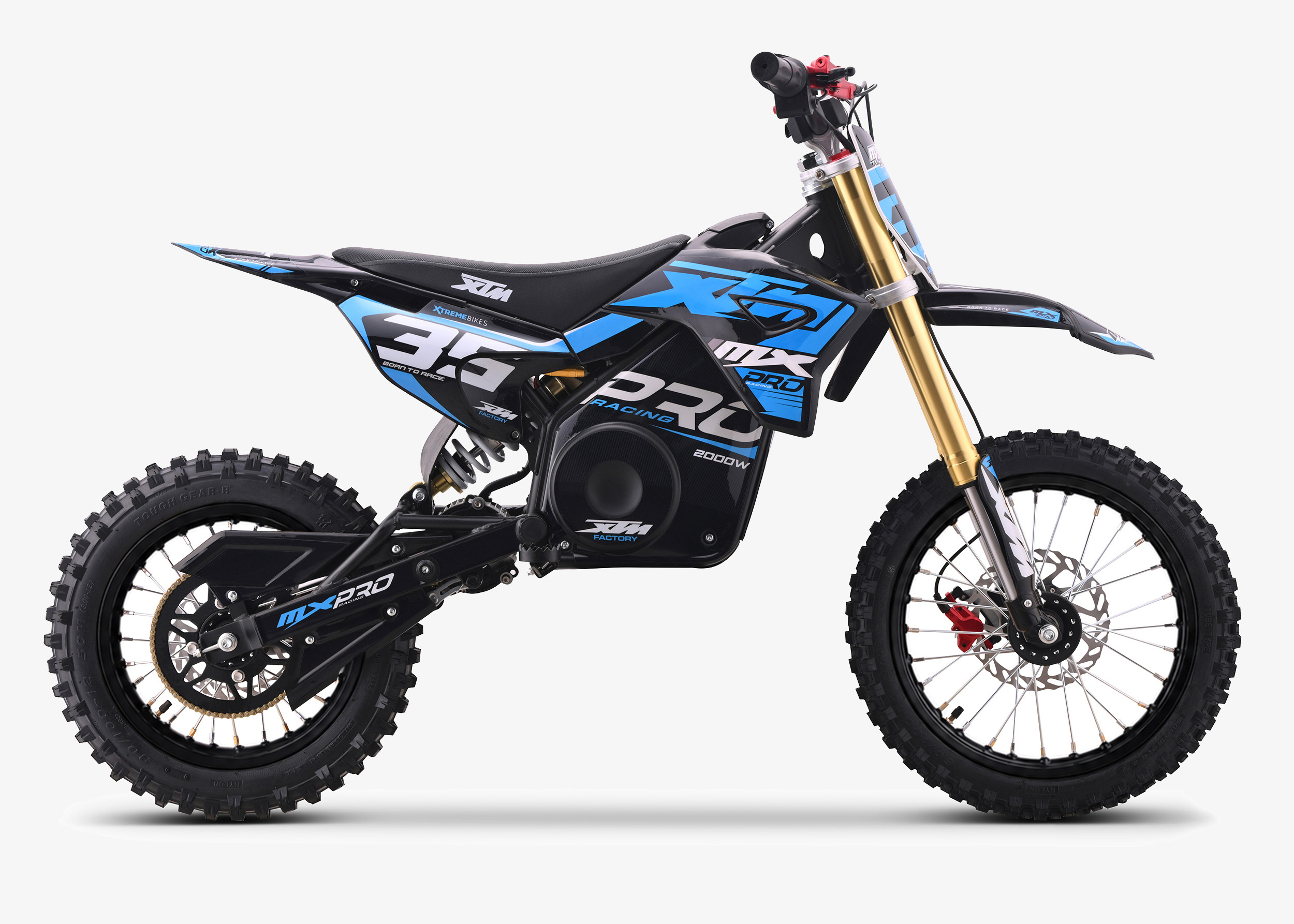 2027 XTM MXPRO 60V 2000W LITHIUM ELECTRIC DIRT BIKE BIG 14/12
