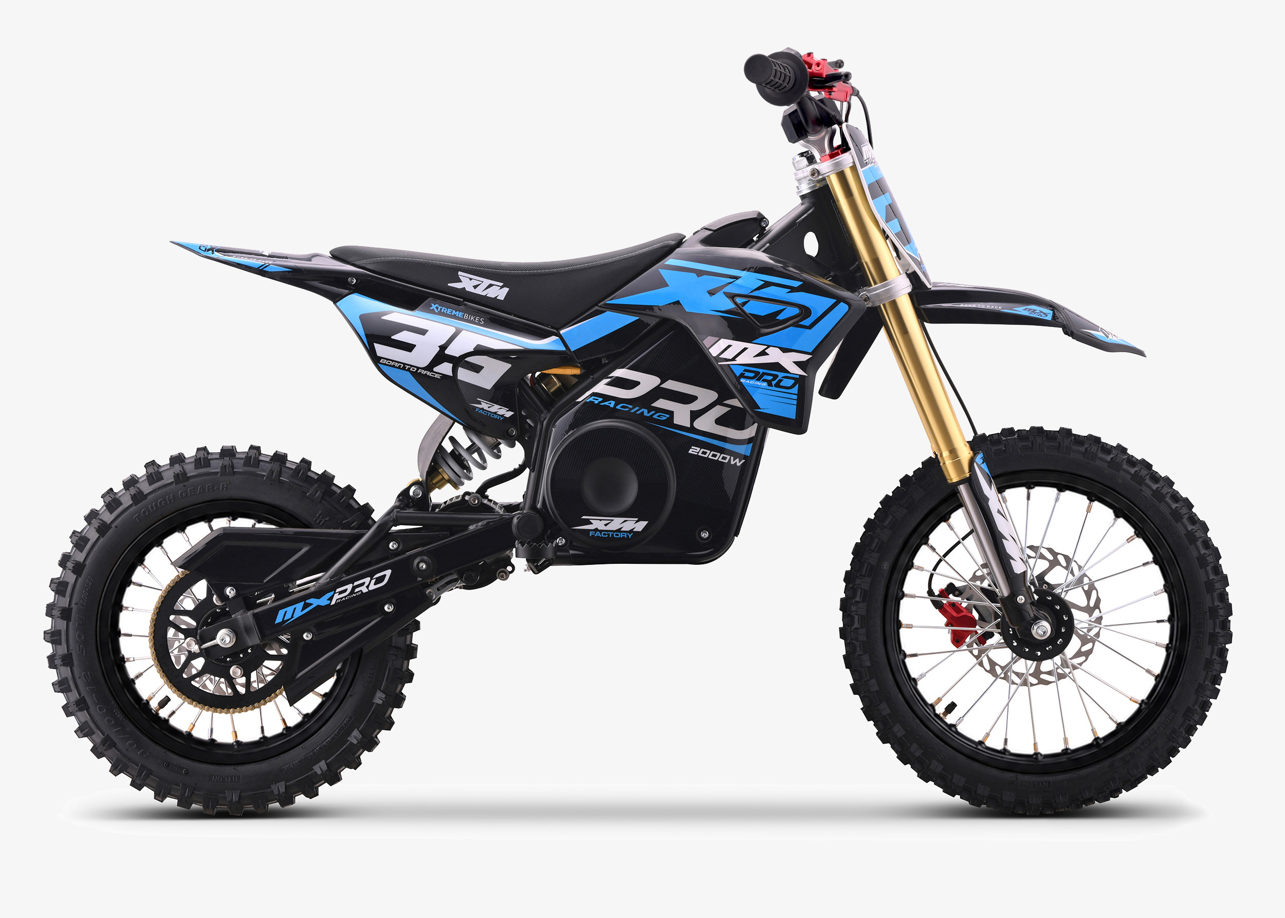 2027 XTM MXPRO 60V 2000W LITHIUM ELECTRIC DIRT BIKE BIG 14/12