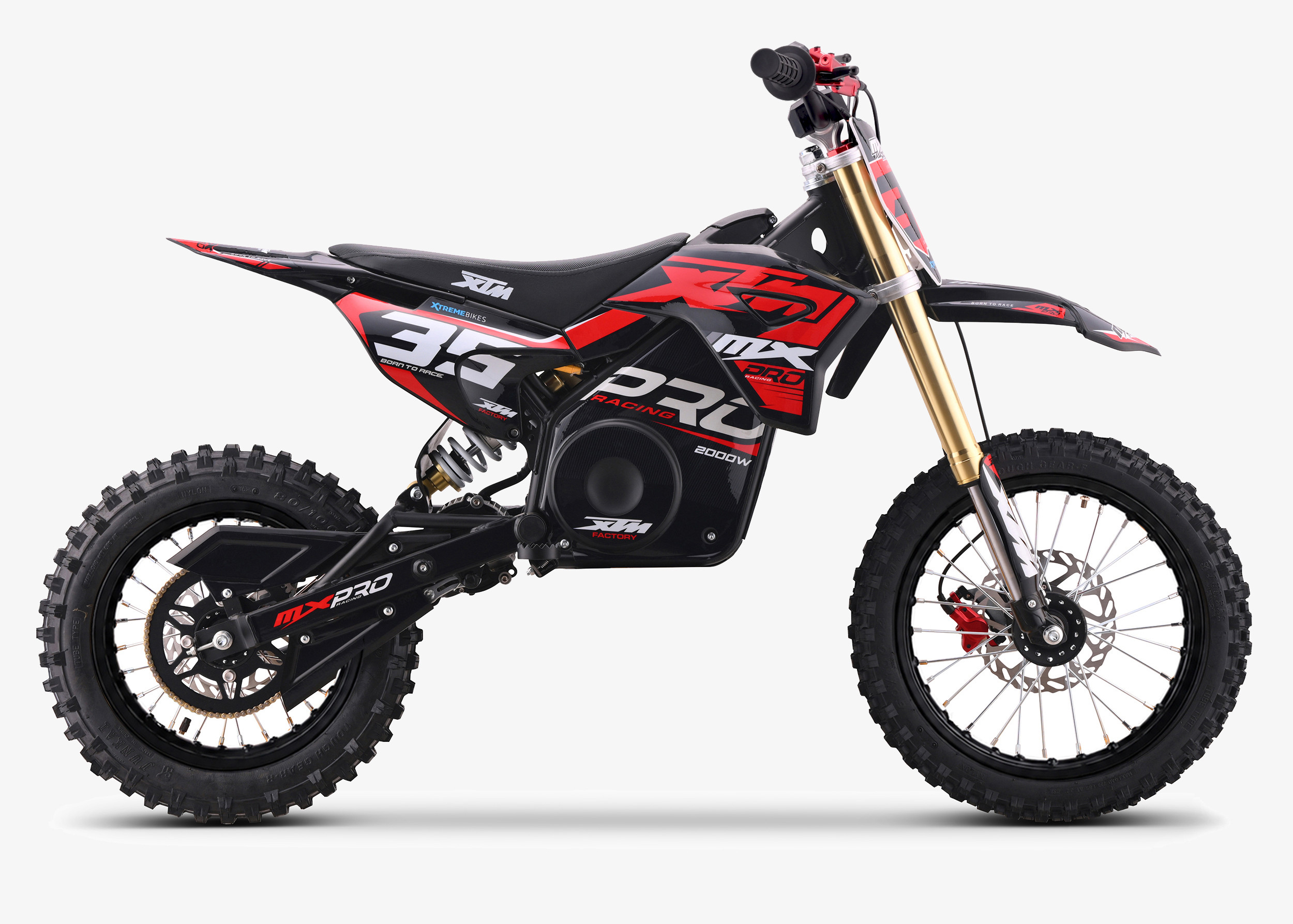 2027 XTM MXPRO 60V 2000W LITHIUM ELECTRIC DIRT BIKE BIG 14/12