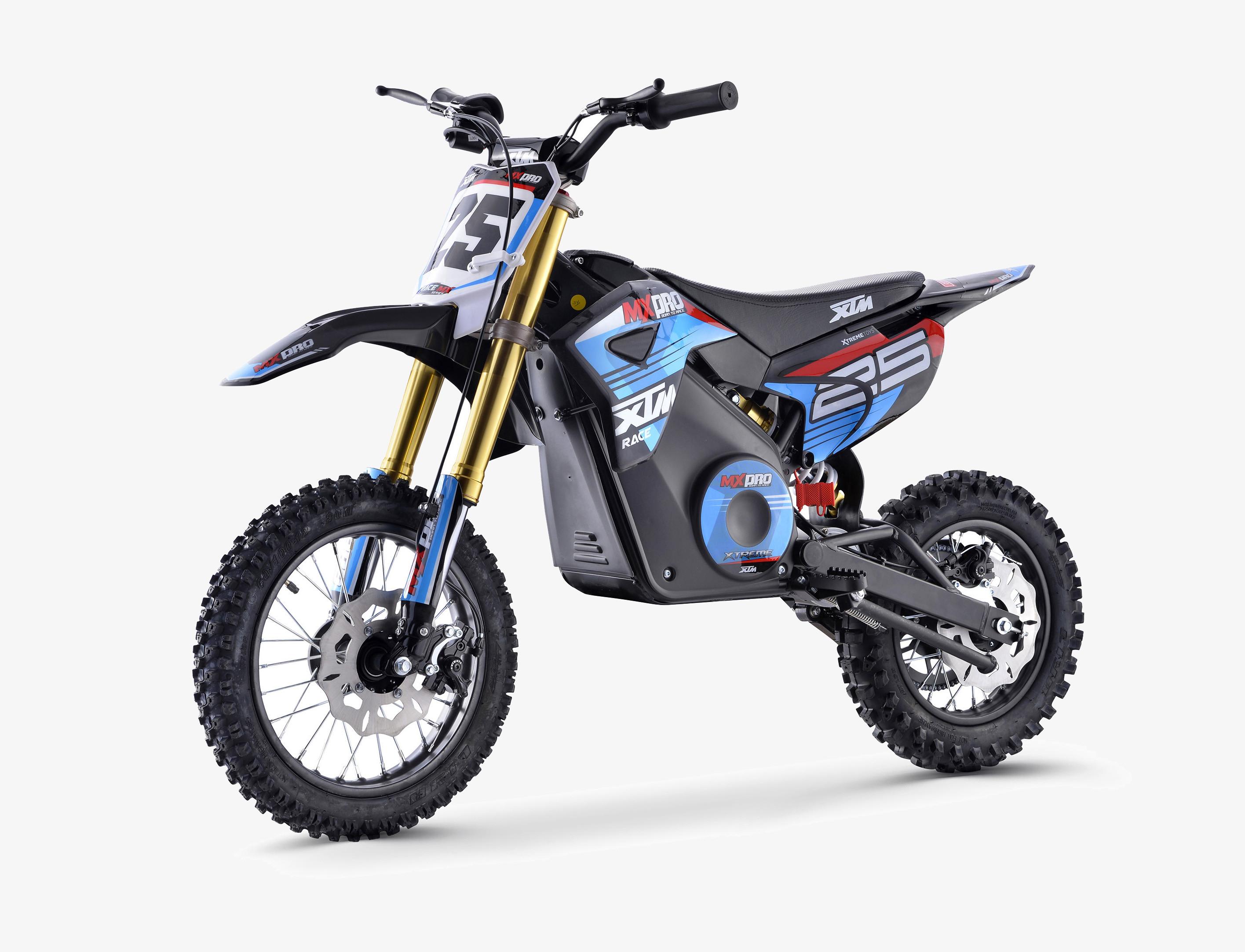 XTM MX-PRO 36V 1100W LITHIUM DIRT BIKE 12/10 WHEEL BLUE