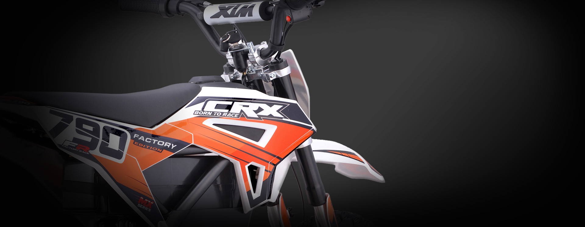 XTM CRX 36V 790W LITHIUM ELECTRIC DIRT BIKE ORANGE
