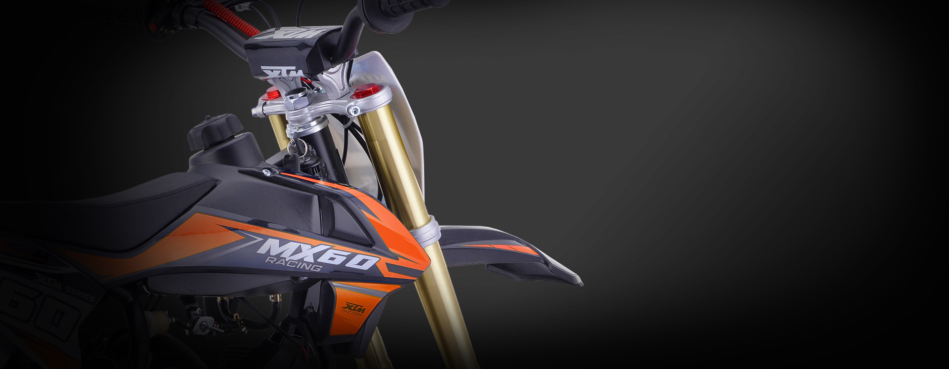 XTM MX60 RACING 60CC DIRT BIKE ORANGE